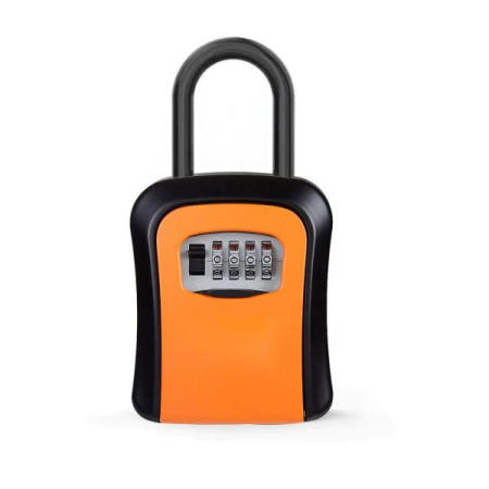 문고리자물쇠 오렌지 다이얼 열쇠보관함 비밀번호 자물쇠 시건장치