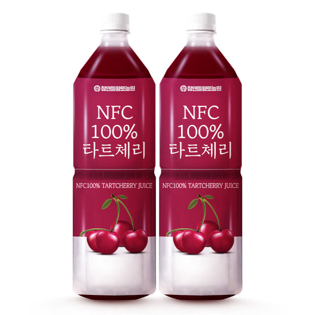 참앤들황토농원 NFC 100% 타트체리 주스 착즙 원액 1L, 2개 — NFC 100% 타트체리, 무엇이 다를까요?