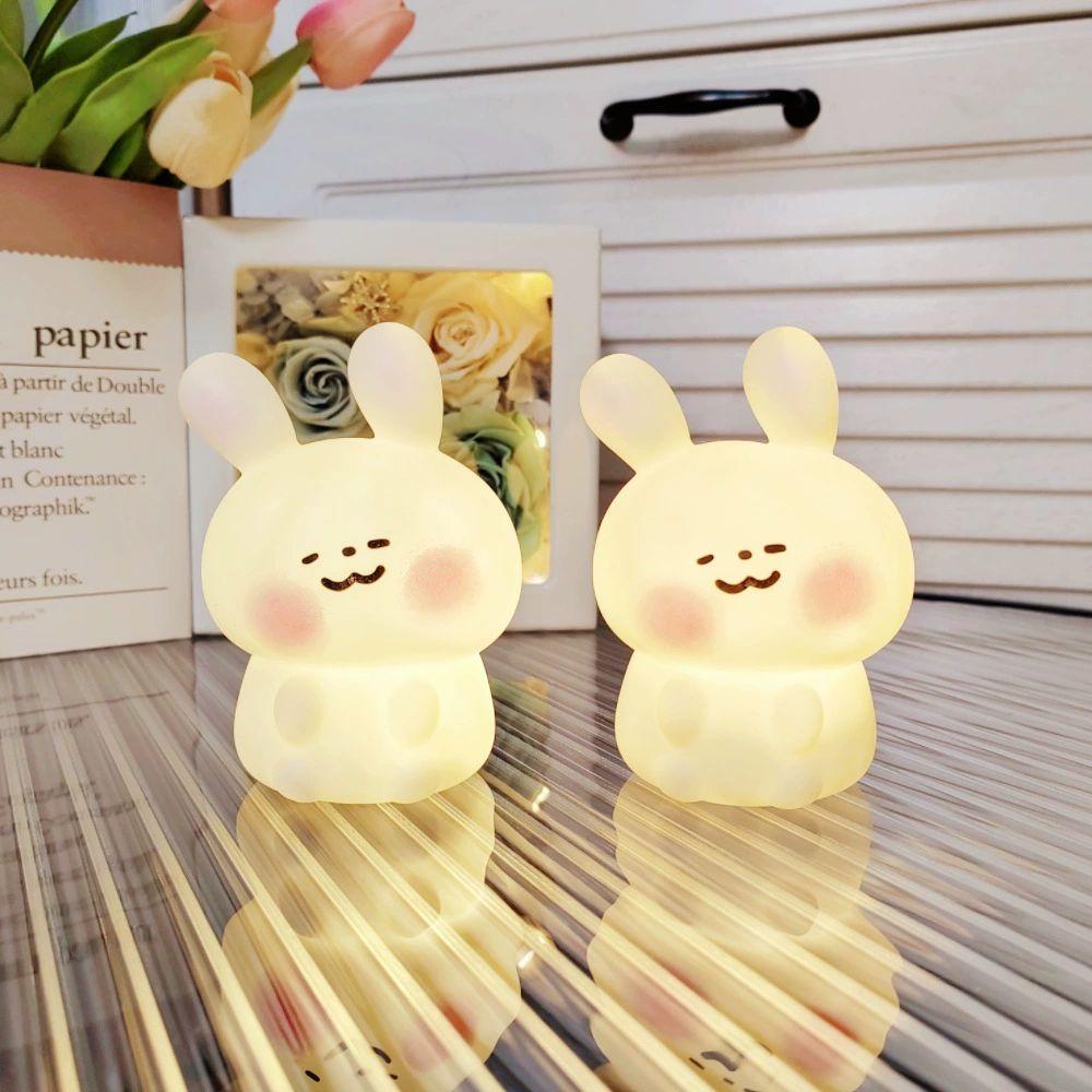 토끼 실리콘 LED 무드등 수면등 감성 인테리어 조명 취침용 선물 랜덤 혼합 신형 야간등 - 상세 이미지 5