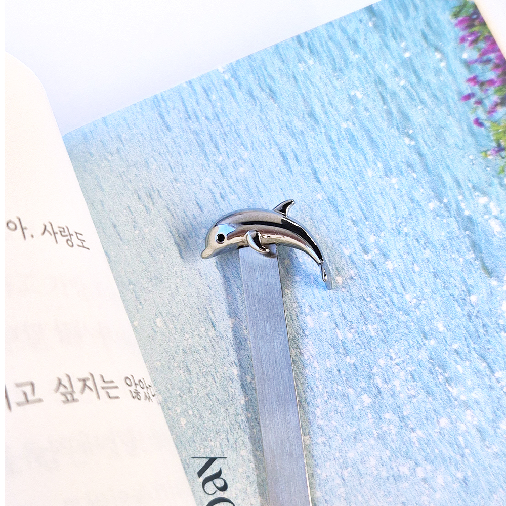 초클리 메타모포스 컬렉션 - 메탈 북마크 돌핀 - 상품 이미지