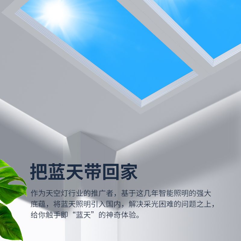 패널 자연광 LED 라이트 블루스카이라이트 블루하늘 300x600 석고상단-무단디밍 - 상세 이미지 4
