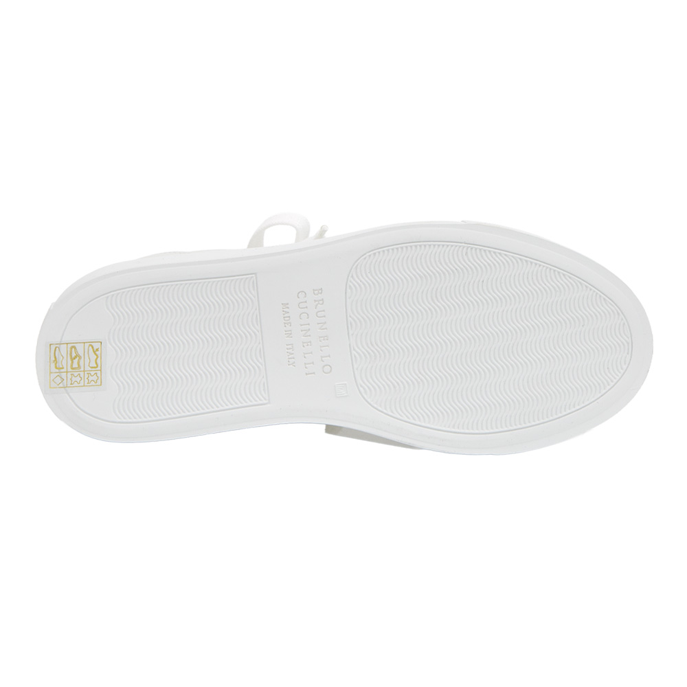 브루넬로쿠치넬리 레더 화이트 스니커즈 MZGSG2525 C7592 (2025 S/S) SIZE 36,37 - 상세 이미지 3