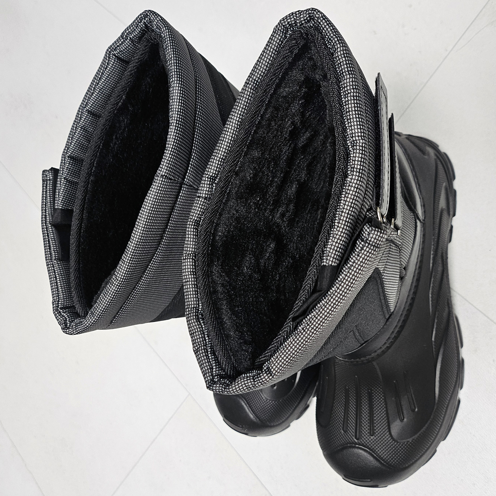 남성 방한 부츠 겨울 방한화 방수 남자 털부츠 벨벳 패딩 기모 탈부착