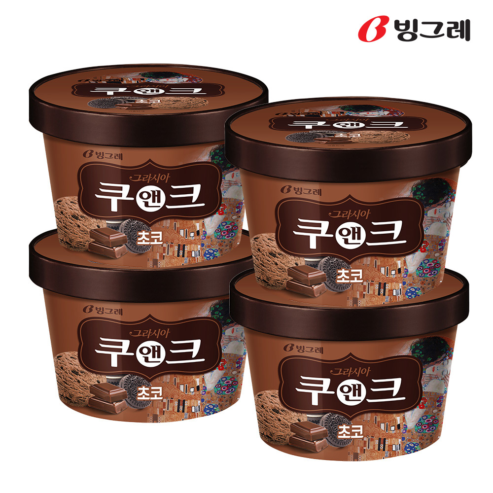 빙그레 투게더 아이스크림 6종 4개 (바닐라 딸기 초코 프럴린아몬드 쿠앤크 택) 이미지 7