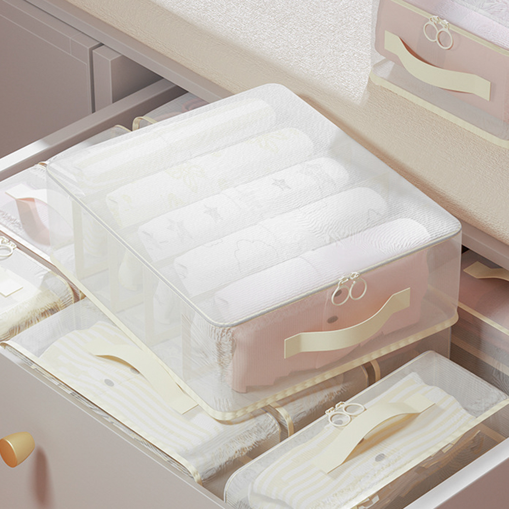 매쉬소재 칸칸이 옷정리함 소형 바지 옷 정리 트레이 옷장 수납 정리함