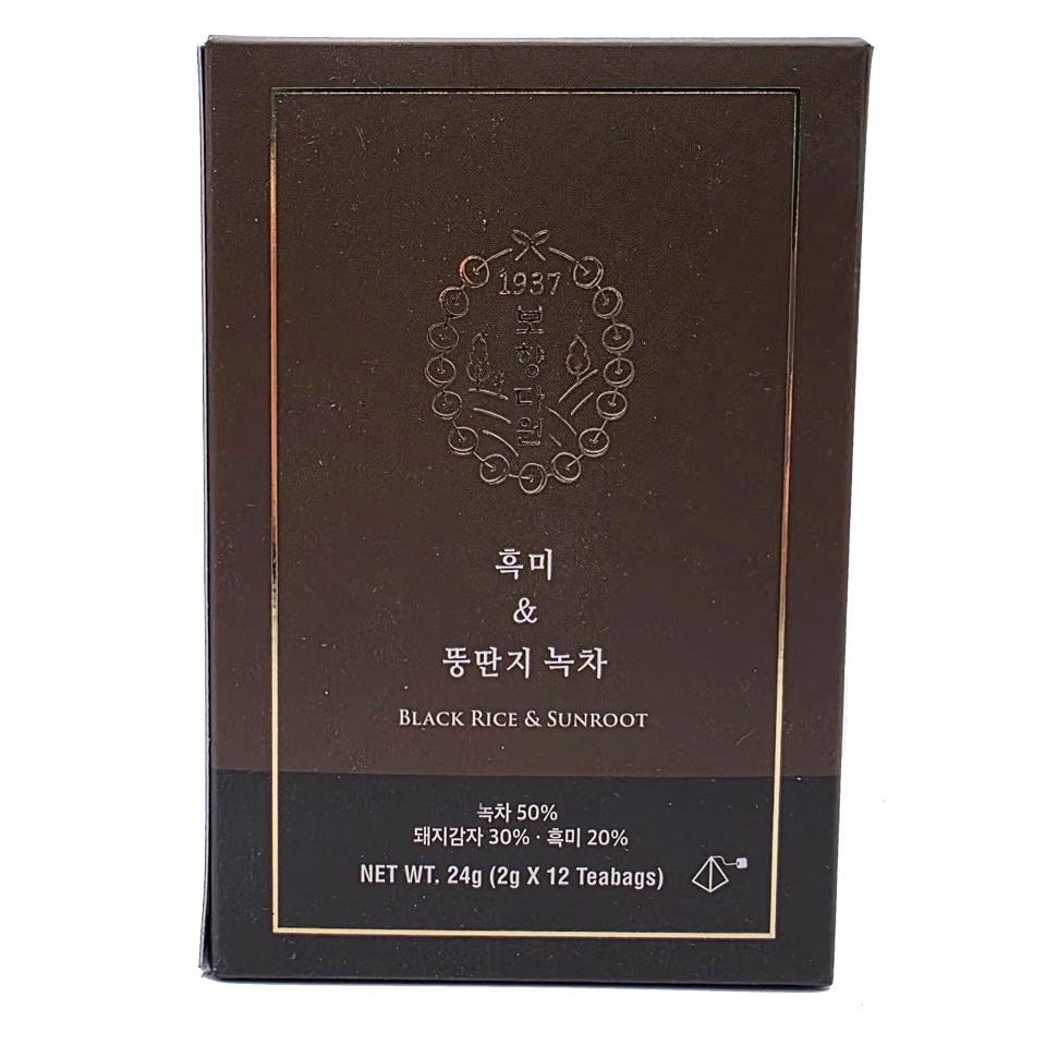 메가마트 보향다원 흑미 뚱딴지 그린티 2gx12티백 - 상품 이미지