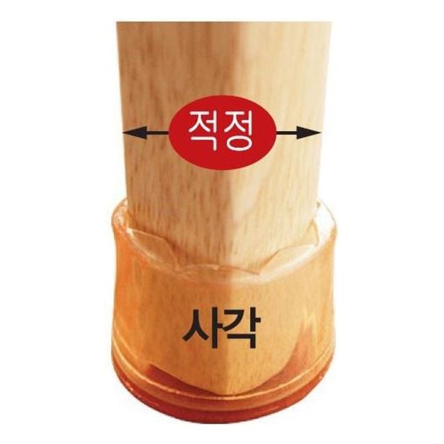 긁힘방지의자캡(사각 투명 소 0572 31X26X23 4개입) - 상품 이미지