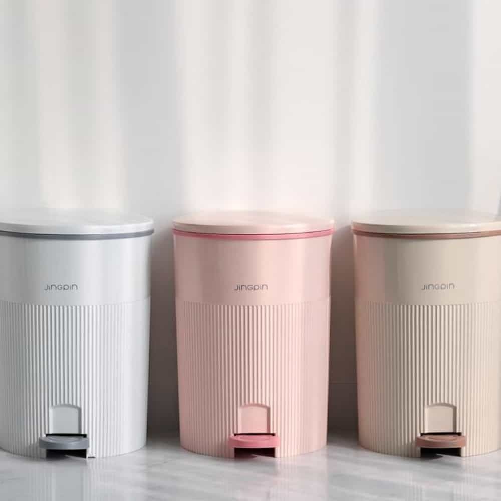 페달휴지통 9.2L 씽크대휴지통 가정용쓰레기통 화장실 - 상품 이미지