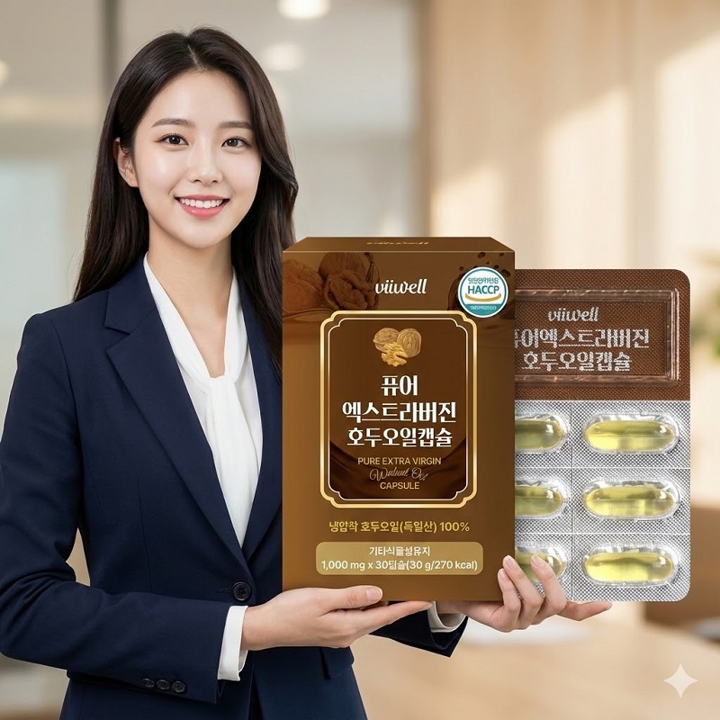 퓨어 엑스트라버진 호두오일 캡슐 30입 1개 - 상품 이미지