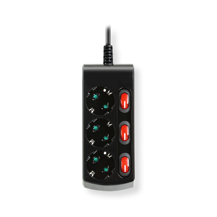 납작 멀티탭 콘센트 고용량 개별 3구 멀티 누전 차단 디자인 틈새 1m 납작플러그