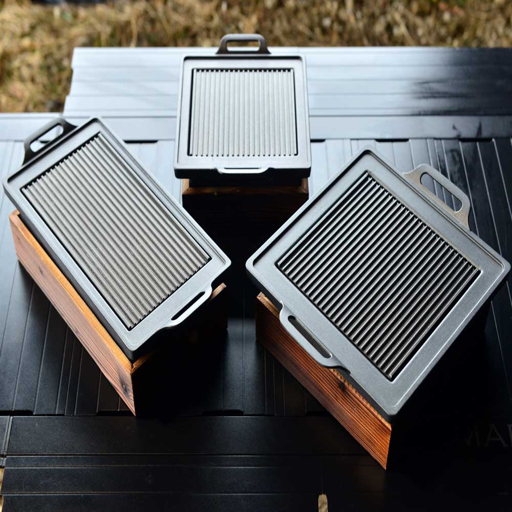 정사각(소)불판 풀세트 고체연료30g(32개)포함 가정용화로 개인 바베큐화로 1인용 불판