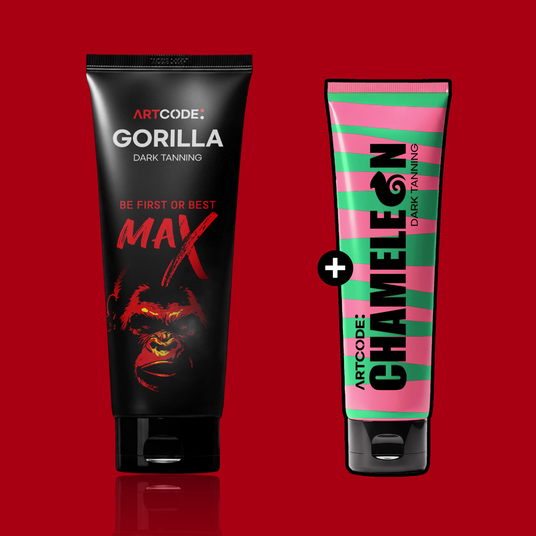 [김강민 태닝로션] 아트코드 고릴라 MAX 최상급자용 태닝로션크림 DHA10% 250ml 이미지
