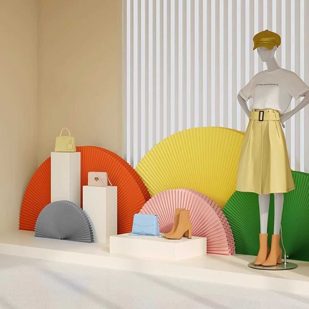부채 장식 오브제 소품 대형 중식당 꾸미기 일식 식당 75x150cm - 상세 이미지 5