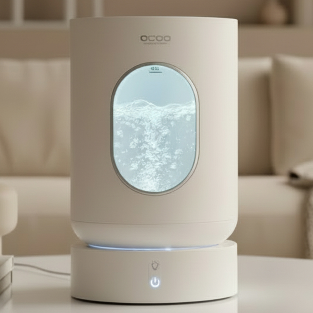 오쿠 가열식 가습기 4L 대용량 아기 안전 유리 저소음 무드등 가습기 OCP-HG900