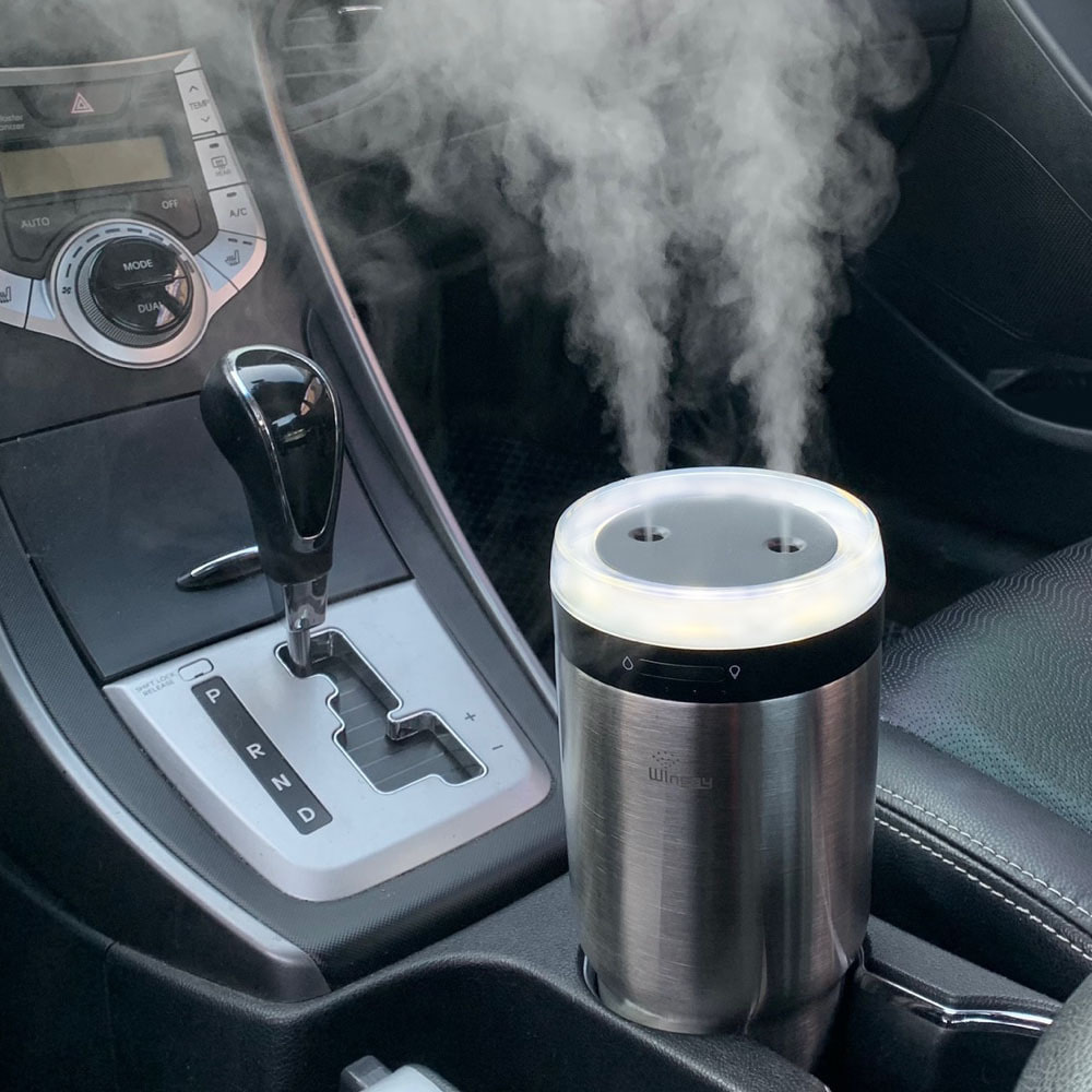 윈세이 차량용가습기 탁상용 사무용 스텐304 위생적인 컵홀더 700ml