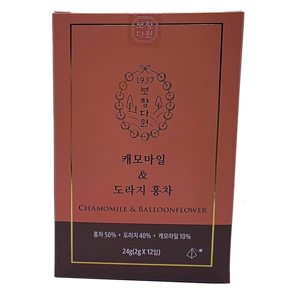 메가마트 보향다원 캐모마일 도라지 블랙티 2gx12티백 - 상품 이미지