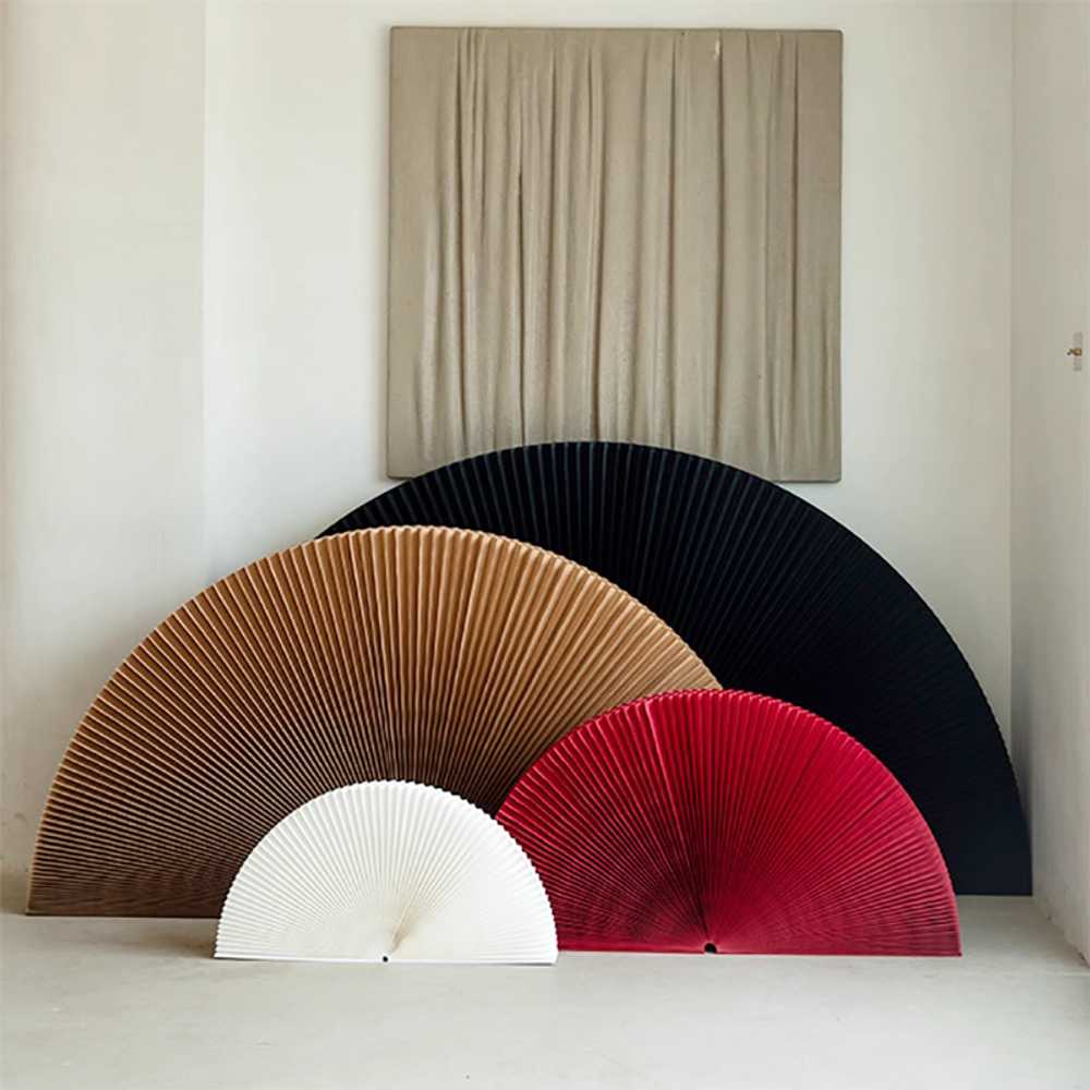 부채 장식 오브제 소품 대형 중식당 꾸미기 일식 식당 75x150cm 이미지 6