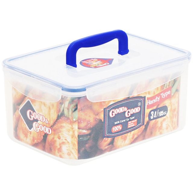 밀폐용기 3L(핸디형) 1개 김치통 냉장고밀폐용기 - 상품 이미지