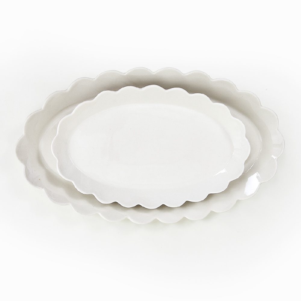 씨오공방 들꽃 타원 접시(4type) Flower Ellipse Dish 타원접시 핸드메이드 - 상품 이미지