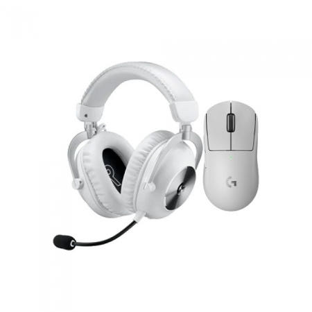 로지텍 G PRO X SUPERLIGHT 2 + PRO X 2 무선 마우스 헤드셋 세트 (화이트) / M