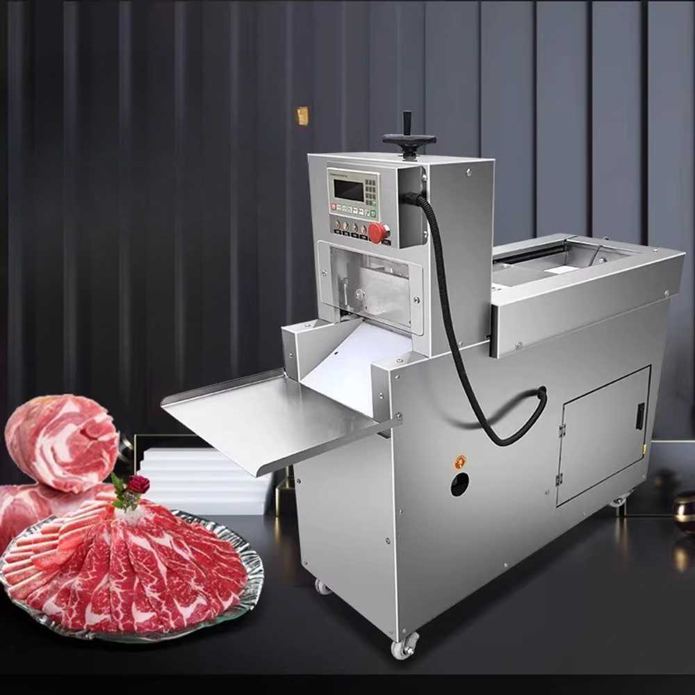 고기 대패 기계 냉동 육절 슬라이서 식자재 절단 장비 CNC 단일롤 - 상세 이미지 2
