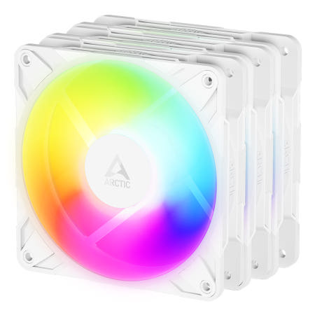 아틱 ARCTIC P12 Pro ARGB Reverse 서린 시스템 케이스 쿨러 (3팩, 화이트)