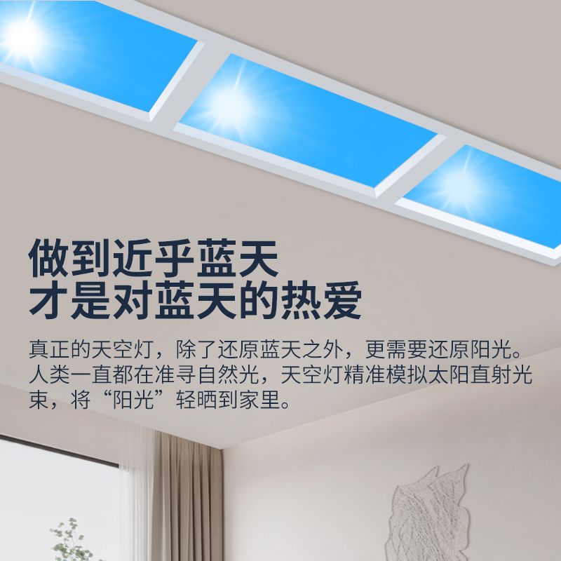 패널 자연광 LED 라이트 블루스카이라이트 블루하늘 300x600 석고상단-무단디밍 - 상세 이미지 5