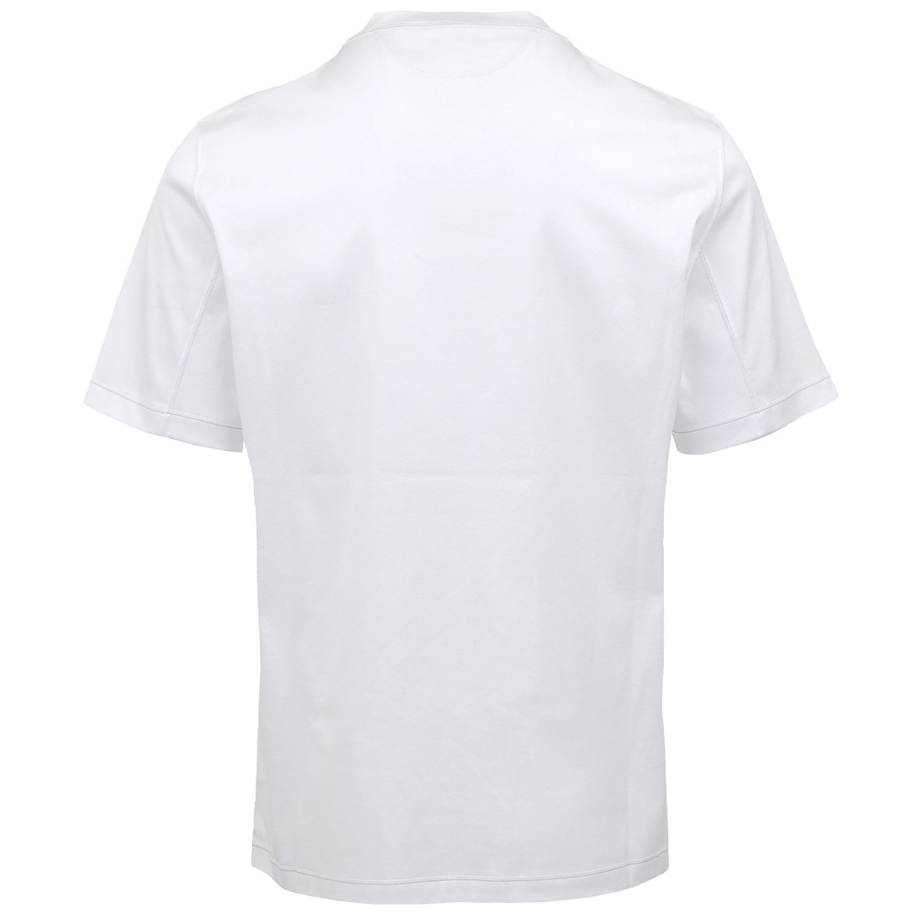 브루넬로쿠치넬리 로고 자수 라운드 넥 화이트 반팔티 M0B131328G CDJ74 (2025 F/W) - 상세 이미지 2