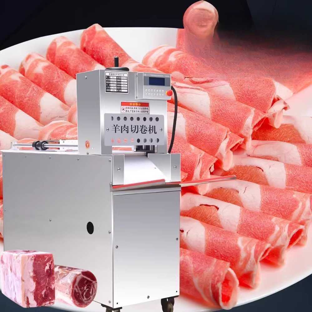 고기 대패 기계 냉동 육절 슬라이서 식자재 절단 장비 CNC 단일롤 - 상세 이미지 4