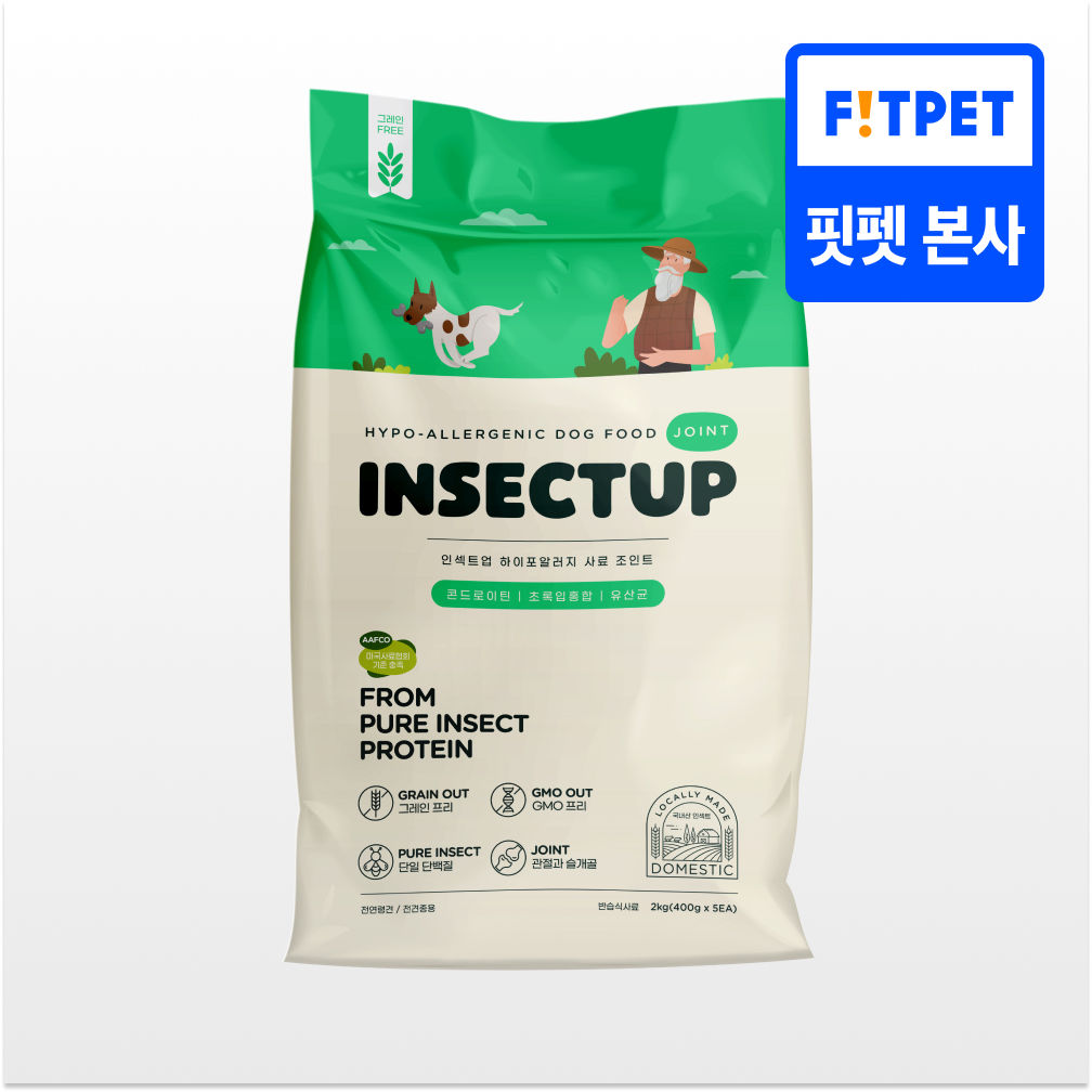 인섹트업 조인트 강아지 알러지 사료 기호성 좋은 곤충사료 올라이프 동애등에, 2kg, 1개