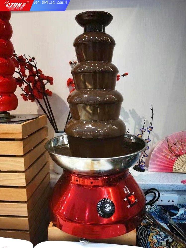초코 분수 기계 퐁듀 치즈 중탕기 호텔 뷔페 디저트 초콜릿 워머 - 상세 이미지 2