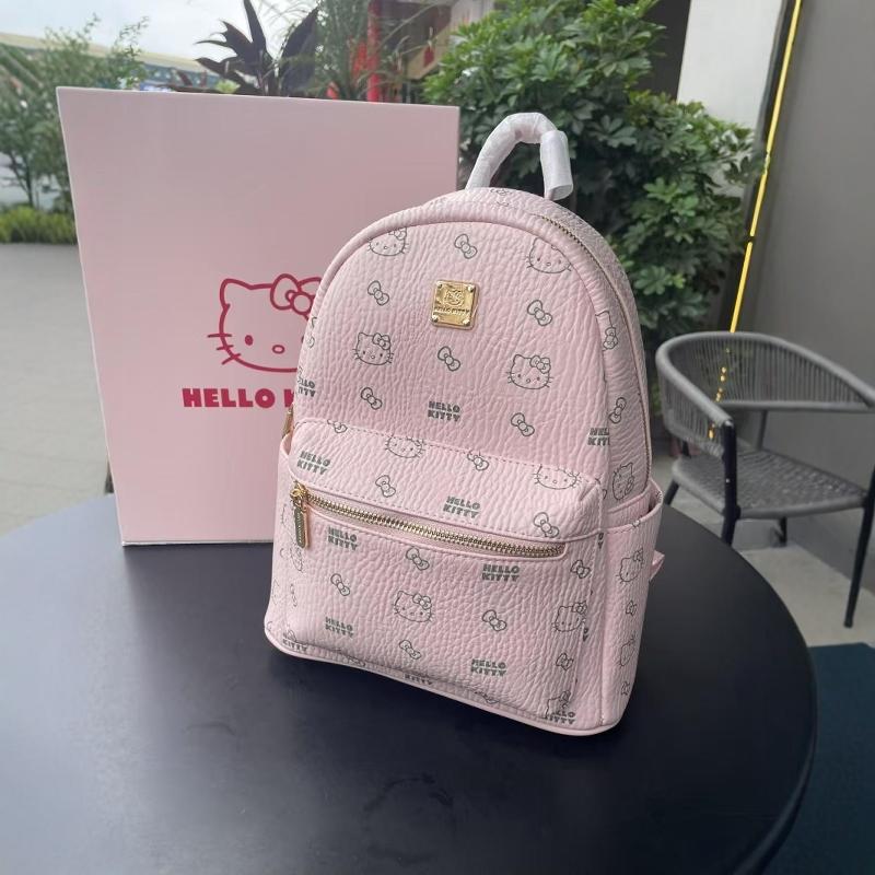 헬티 대학생 대용량 여행 다용도 데일리 가방 핑크 헬로키티 백팩 라지 - 상세 이미지 2