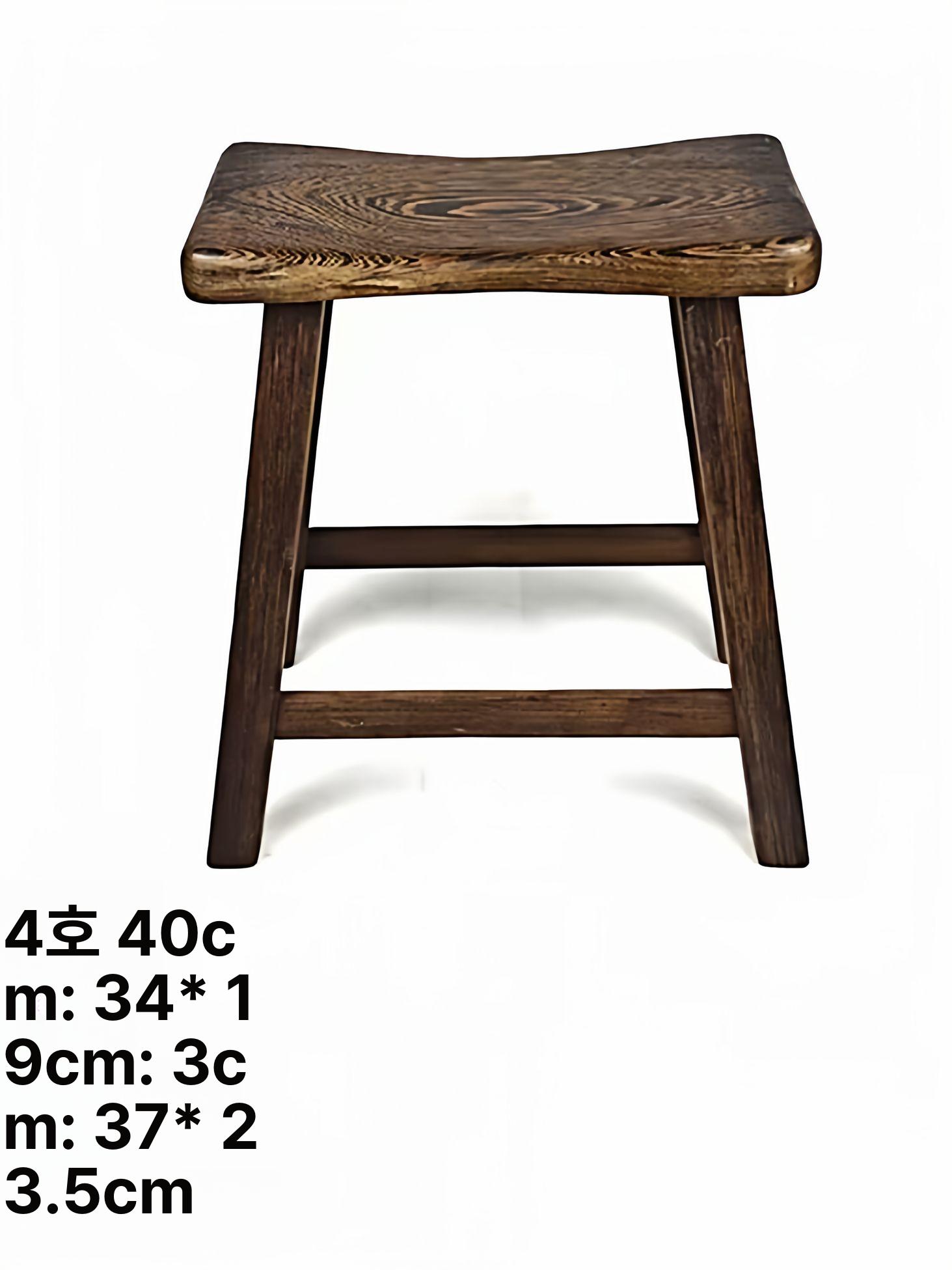 원목 스툴 고재 인테리어 현관 낮은의자 통나무 카페 소형 받침대 15cm 좌석 29x15cm - 상세 이미지 5
