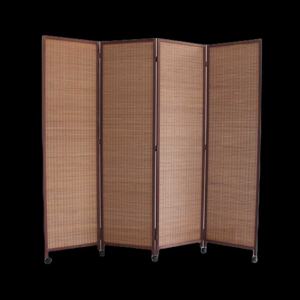 접이식 바퀴 파티션 이동식 칸막이 공간 분리 스크린 50x170cm 4패널 - 상세 이미지 5