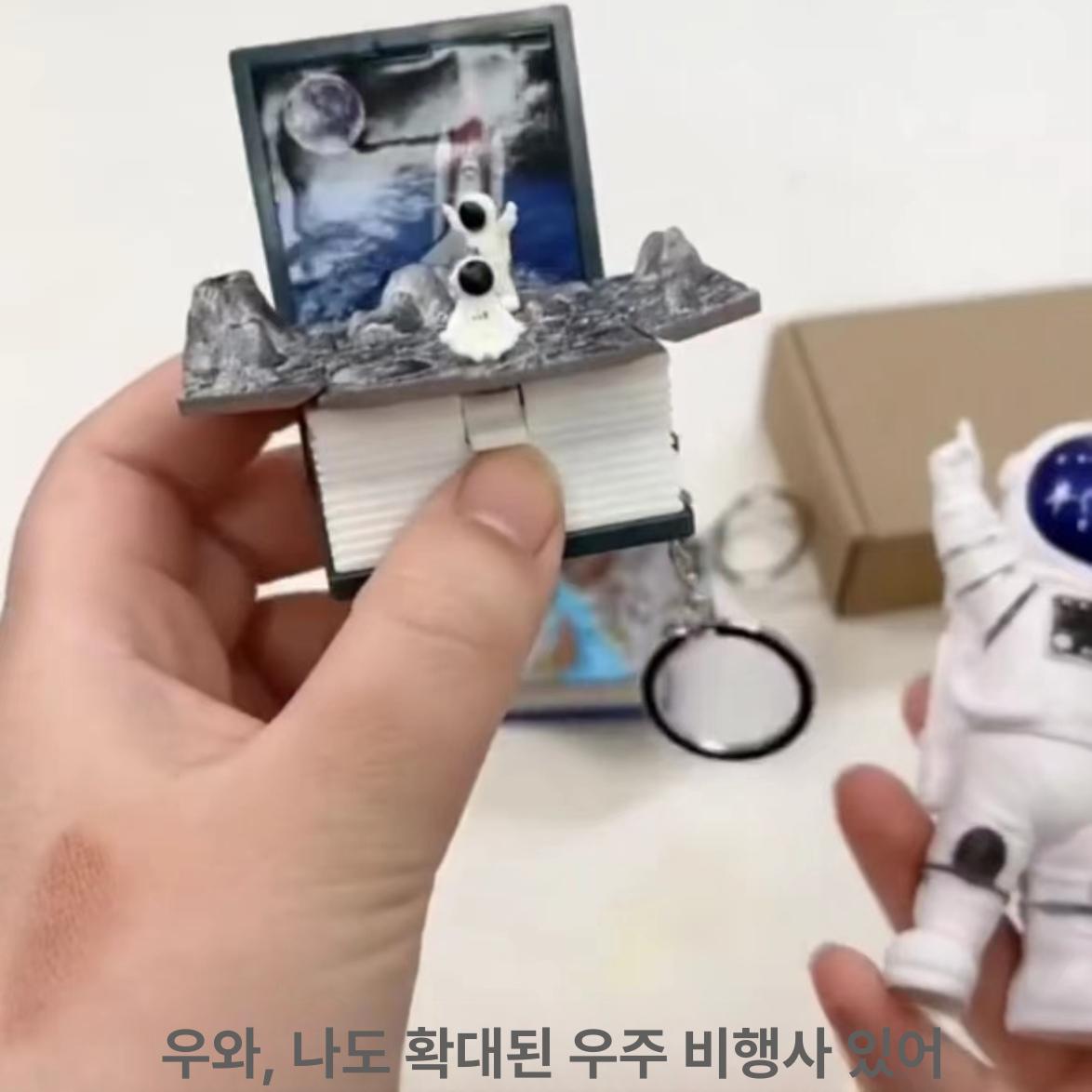 미니어처 책 모형 장식품 입체 탄성 마법 미니 장난감 공룡 책 블루 OPP - 상세 이미지 3