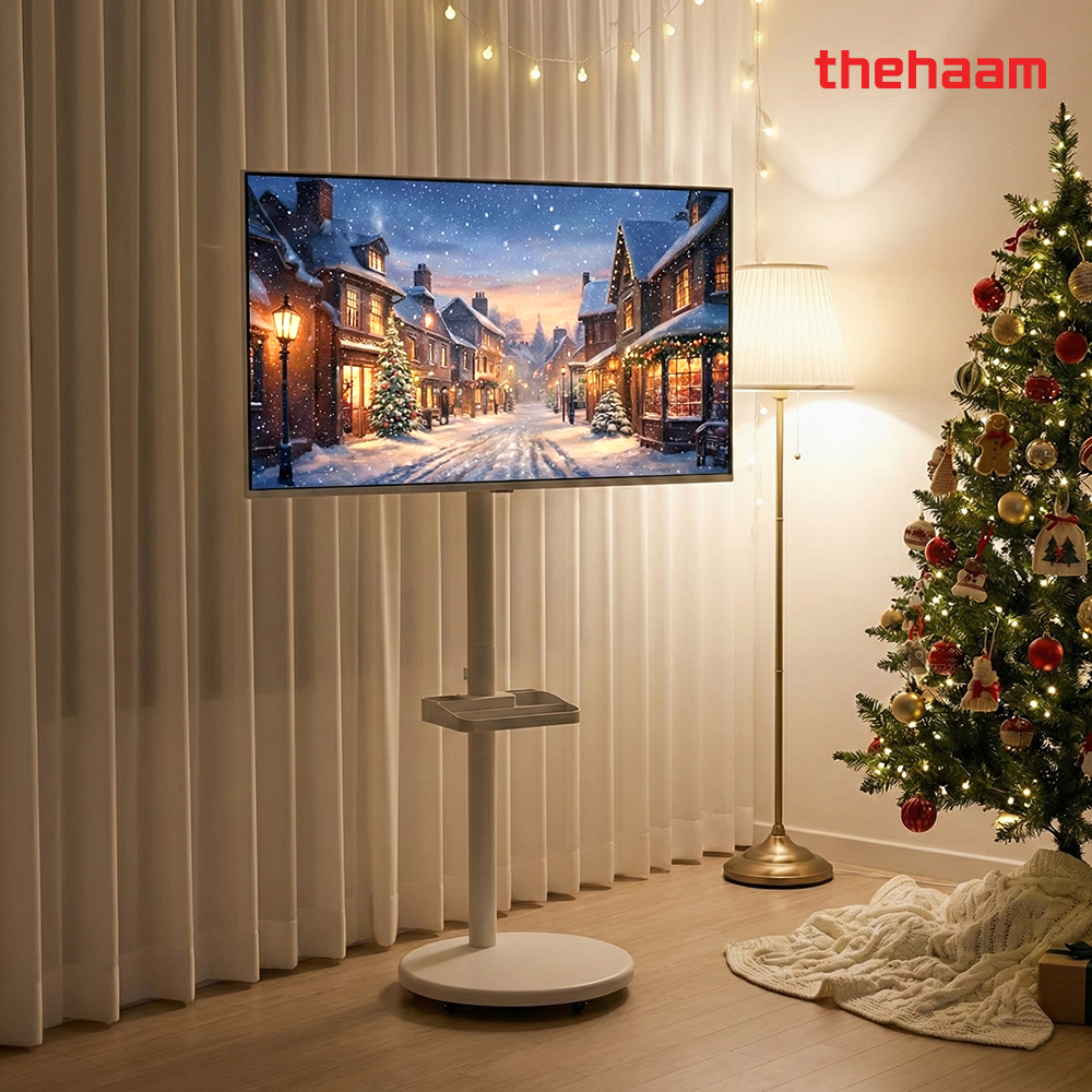 3세대 이동식 TV 거치대 스탠드 선반 삼탠바이미 삼성 LG 룸앤티비 호환 라이트