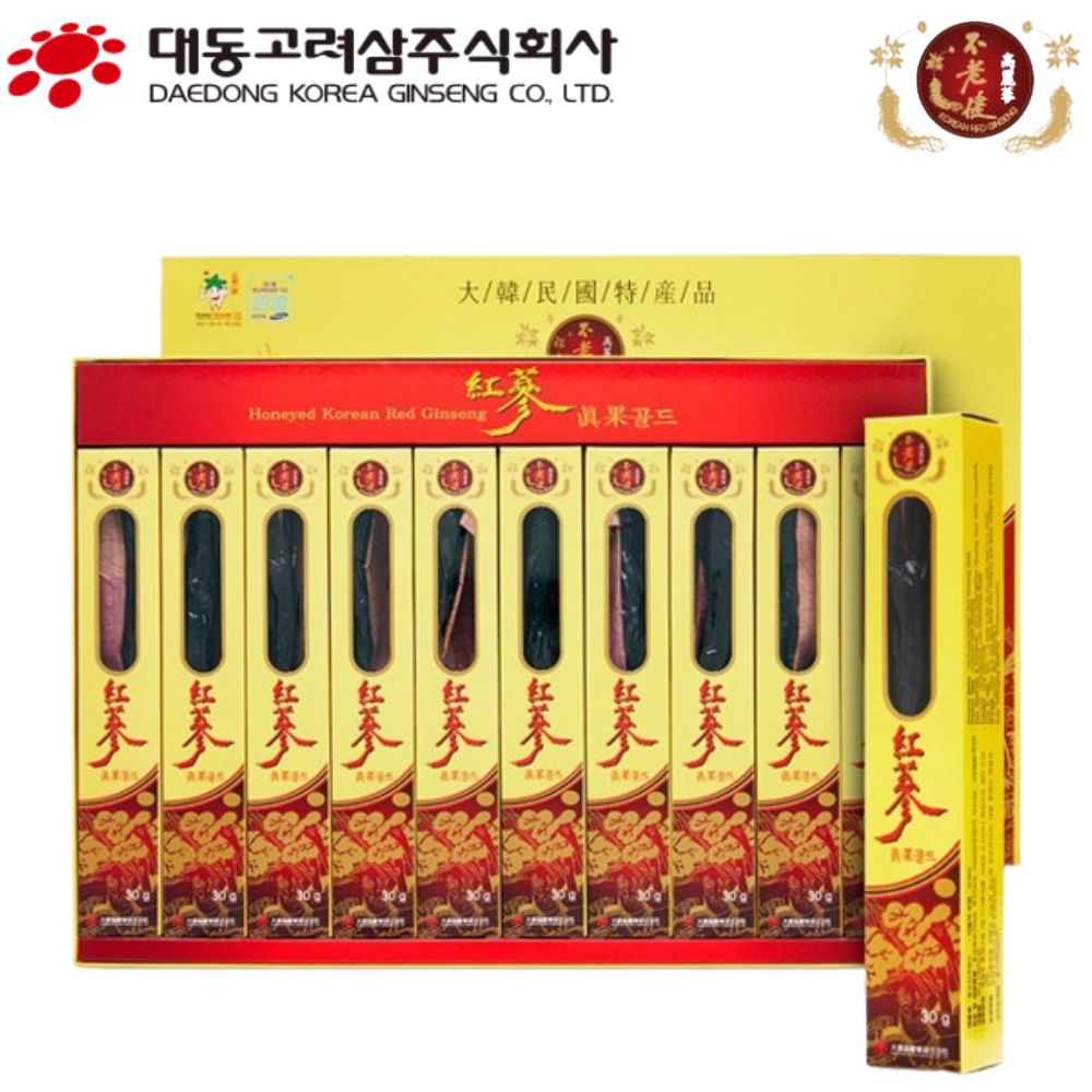 대동고려삼 프리미엄 홍삼 정과 30g 10개입 1박스 부모님 어르신 건강 영양 간식 선물 - 상품 이미지