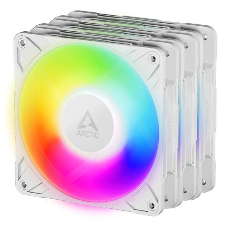 아틱 ARCTIC P12 Pro ARGB 서린 시스템 케이스 쿨러 (3팩, 화이트)