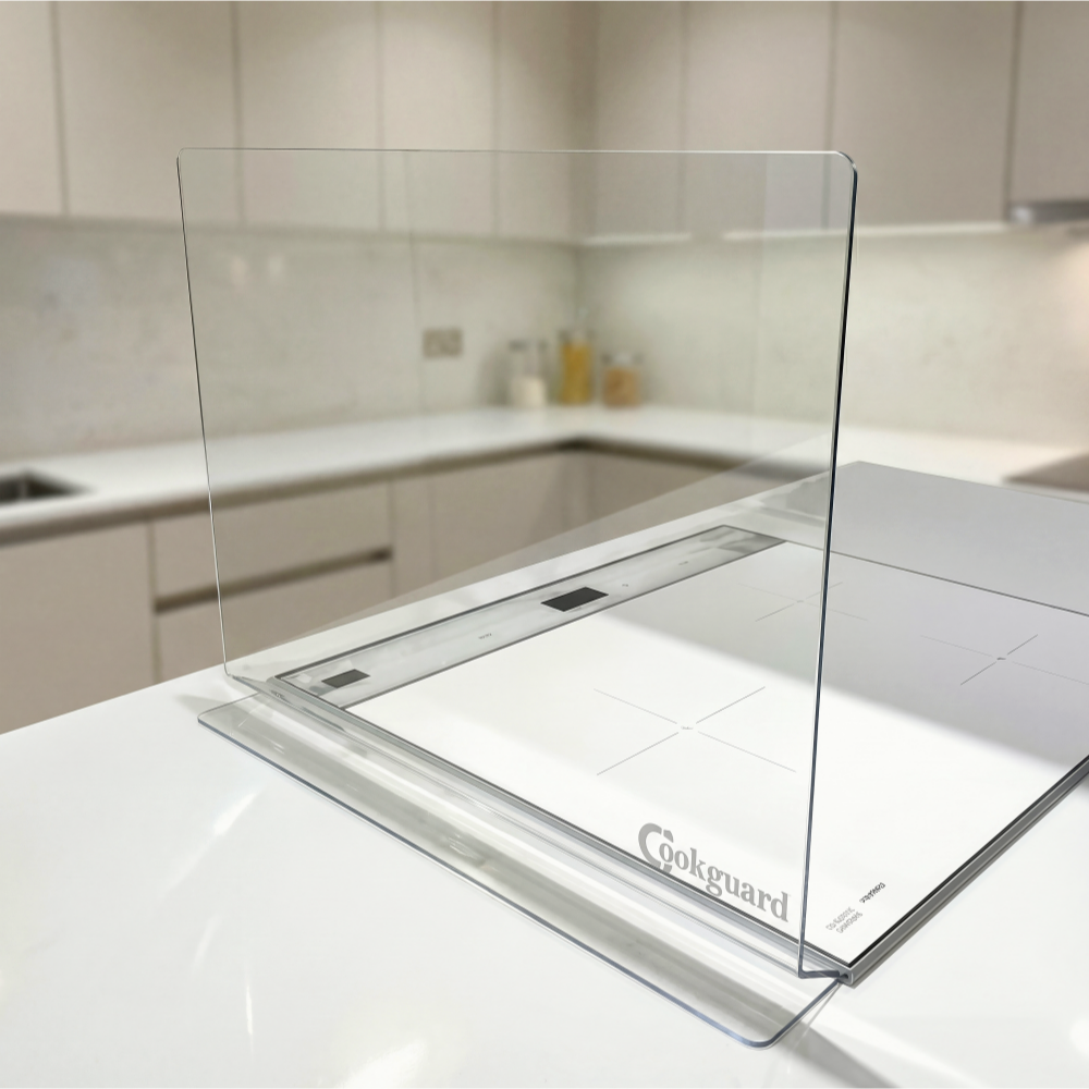 [테이프필요없는]쿡가드 인덕션가림막 투명인덕션가드 기름막이 가스렌지 기름튐방지 가로40cm세로 30cm 제품 이미지