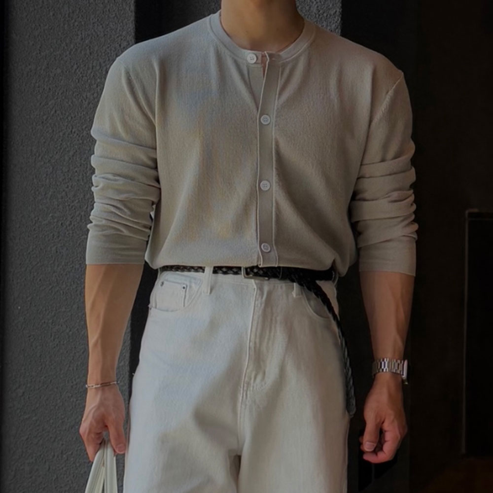 아웃핏 남자 디오 린넨 실켓 가디건 4colors 이미지 6