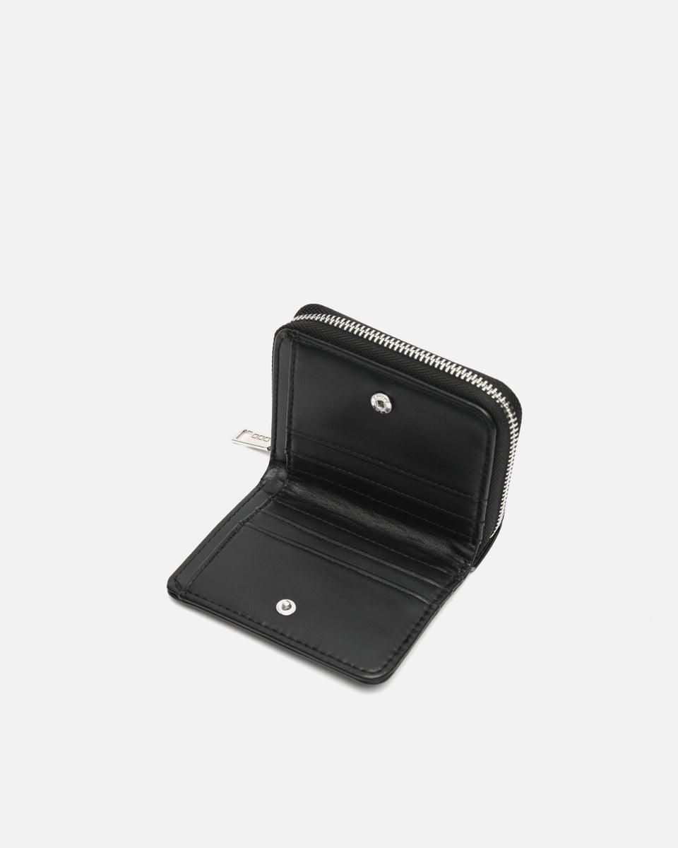 미사코 메탈릭 디테일 블랙 미니 지갑 Maco-5200062002010 NEGRO - 상세 이미지 3