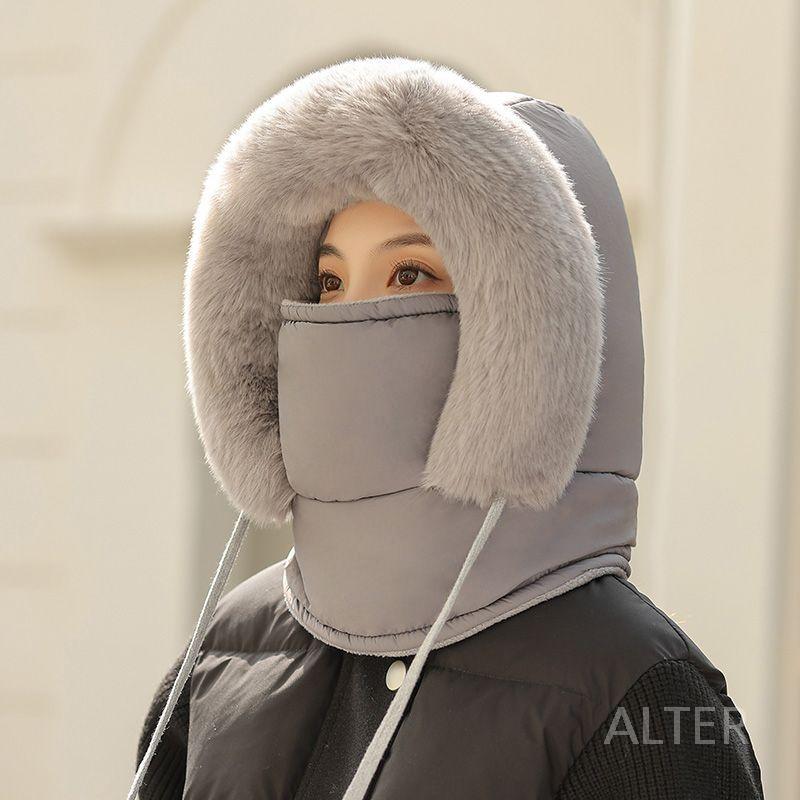 라이딩 넥워머 후드 방풍 안감 겨울 방한 귀 보온 목 마스크 기모 모자 얼굴 - 상품 이미지