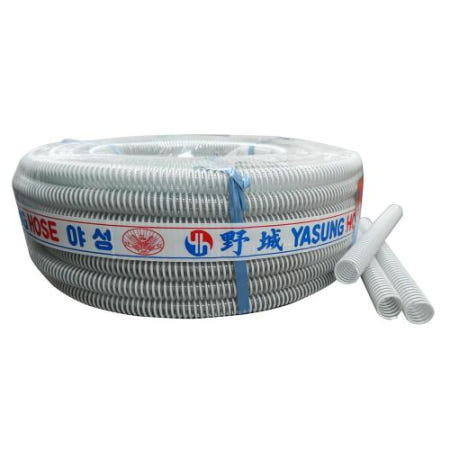 야성 저압나선호스 38MMx50M 투명