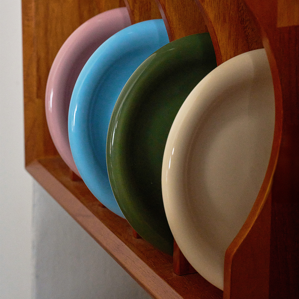 루테아 TRIO BOWL 3PCS(4color) 3단 그릇 스태커블 접시 핸드메이드 도자기 - 상세 이미지 2