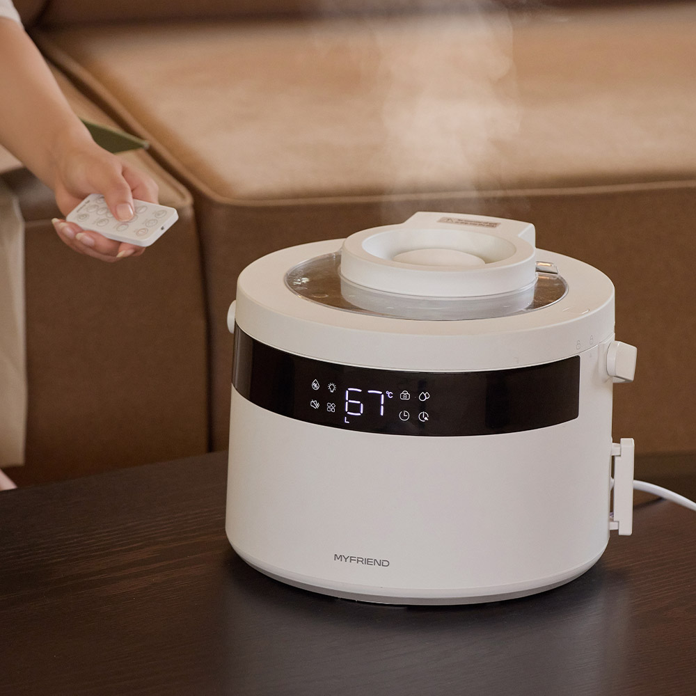 마이프랜드 가열식 가습기 4L 대용량 스테인리스 신생아 아기용 가습기 스티모맥스