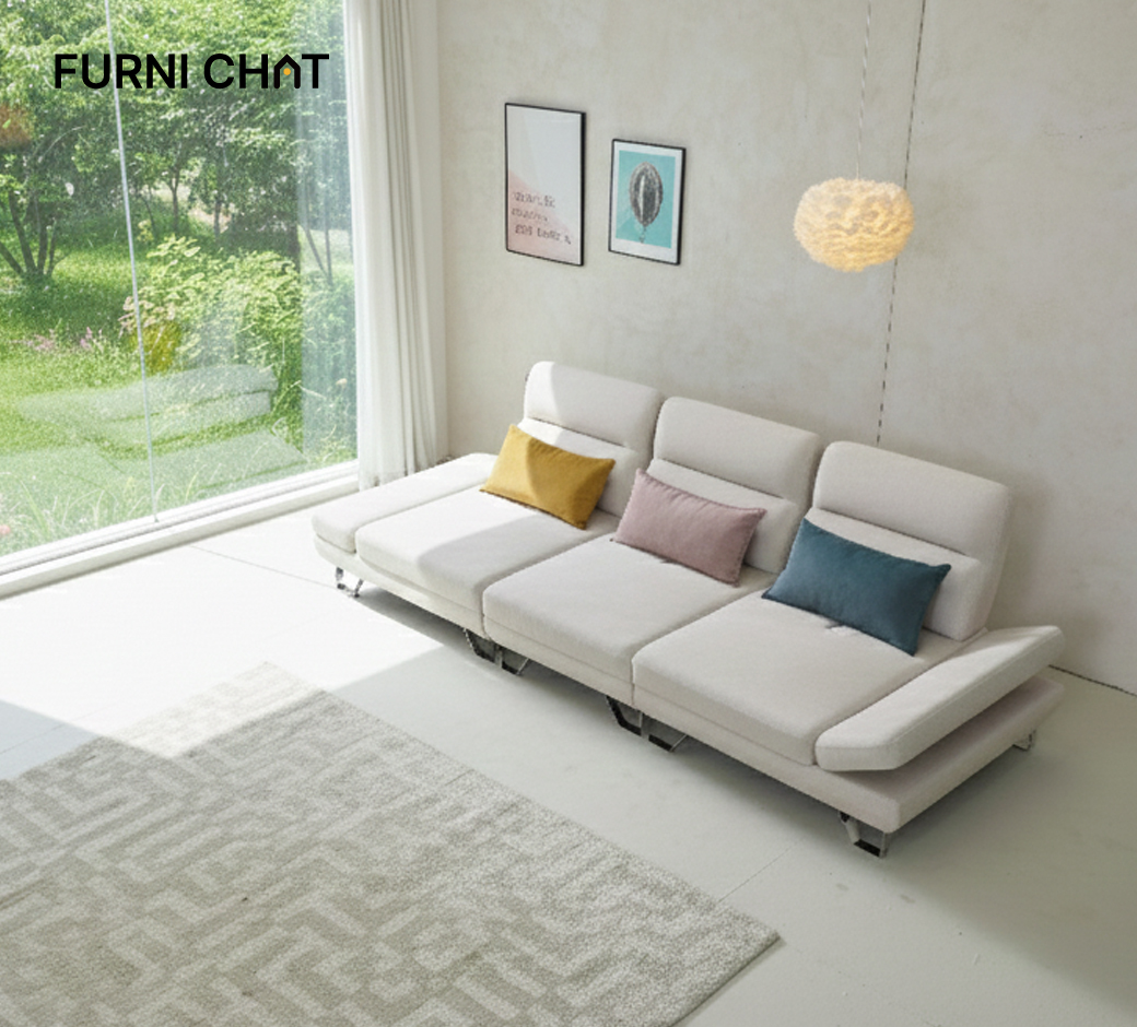 퍼니챗 샤르니 4인용 아쿠아텍스 이지클린 기능성 조야 패브릭 스윙 소파