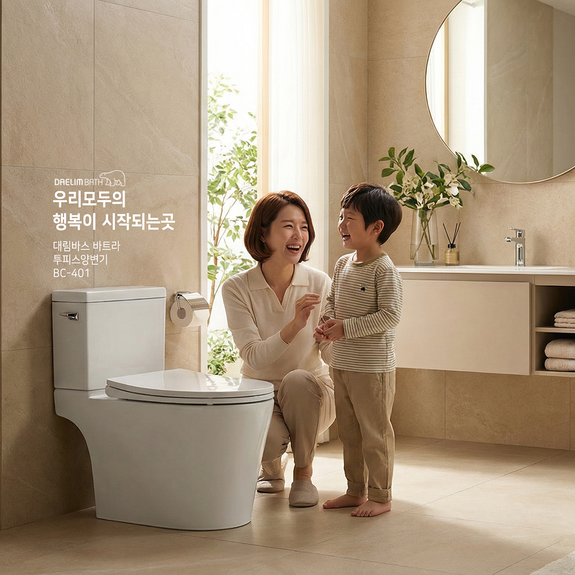 (부산 양산 울산 창원 마산 진해 장유 김해) 대림바스 바트라 치마형 양변기교체 BC-401 BC401 아덱스실리콘 마감 - 상세 이미지 3