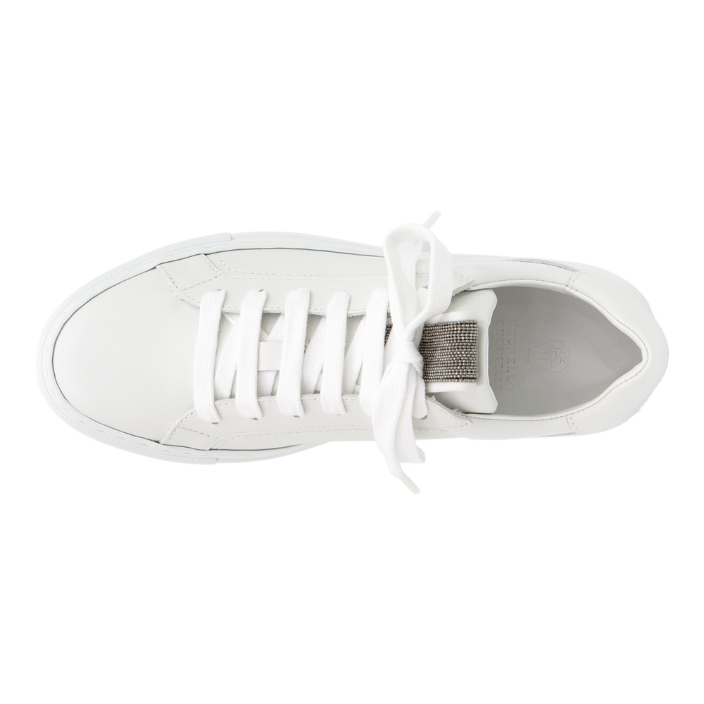 브루넬로쿠치넬리 레더 화이트 스니커즈 MZGSG2525 C7592 (2025 S/S) SIZE 36,37 - 상세 이미지 5