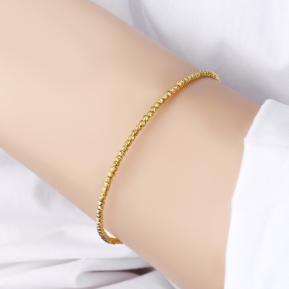 순금 24K 레이어드 뱅글 컷팅볼 코첼라 팔찌 이미지 6