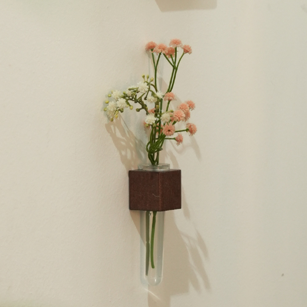 무디스워크 한송이 꽃병 우드 원목 냉장고자석 마그넷 마그네틱 - 상세 이미지 2